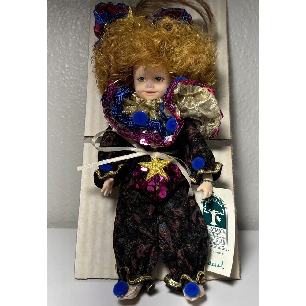 Robin Woods "FOLDEROL" Collectible Doll ~ 8" Tall In Original Box Feather